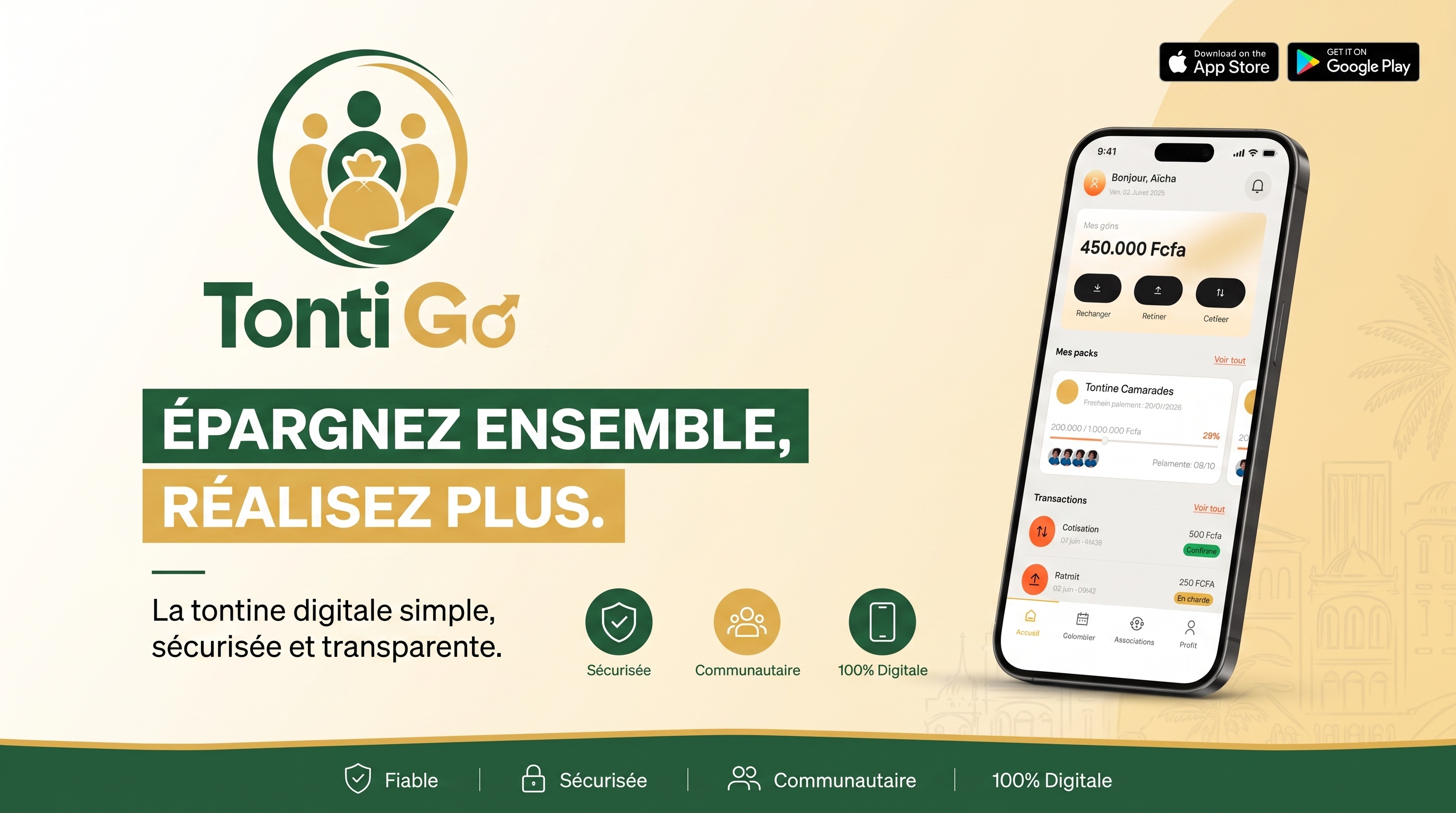TontiGo — Épargnez ensemble, réalisez plus